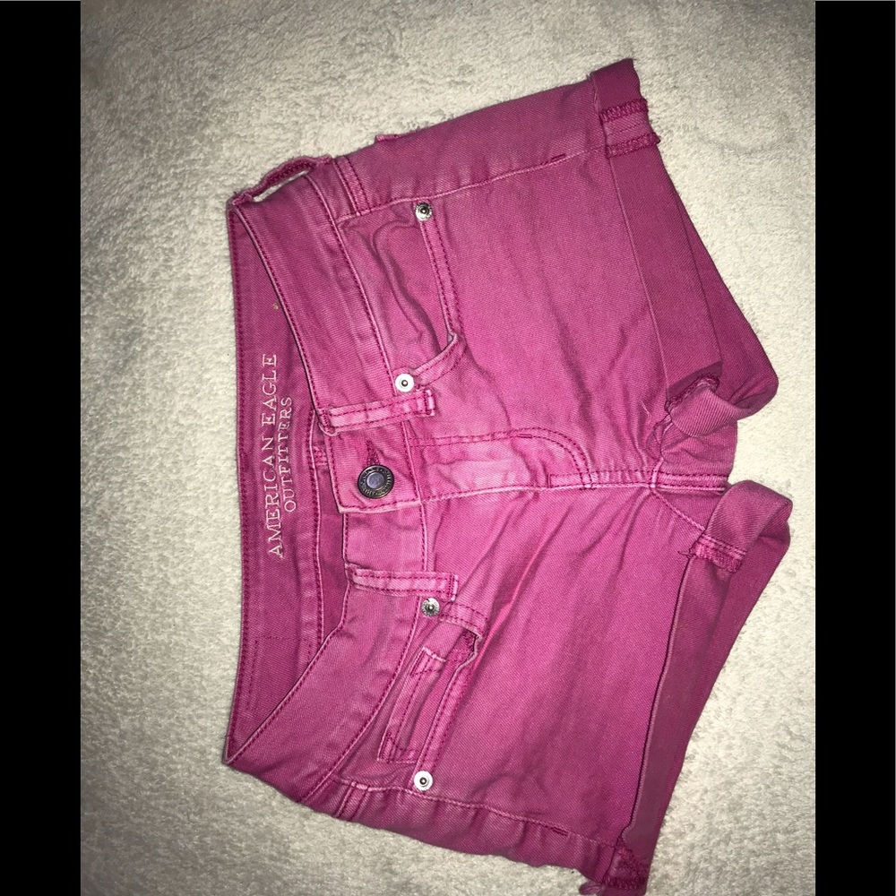 Pink Jean shorts